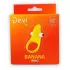Желтое эрекционное виброкольцо Banana Ring желтый 