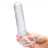 Прозрачный фаллоимитатор 8  Realistic Ribbed Glass Dildo - 20,3 см прозрачный 