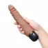 Кофейный вибратор-реалистик 7  Realistic Vibrator - 20 см кофейный 