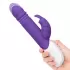 Фиолетовый пульсирующий вибромассажер G-Spot Thrusting Rabbit - 24 см фиолетовый 