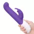 Фиолетовый вибромассажер для G-точки Come hither G-Spot Rabbit - 24,5 см фиолетовый 