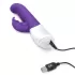 Фиолетовый вибромассажер для G-точки Come hither G-Spot Rabbit - 24,5 см фиолетовый 