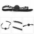 БДСМ-набор Deluxe Bondage Kit: наручники, плеть, кляп-шар черный 