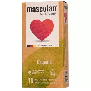 Экологически чистые презервативы Masculan Organic - 10 шт  