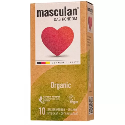 Экологически чистые презервативы Masculan Organic - 10 шт  