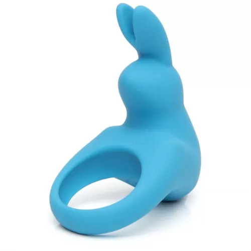 Голубое эрекционное виброкольцо Happy Rabbit Rechargeable Rabbit Cock Ring голубой 