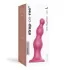 Розовая насадка Strap-On-Me Dildo Plug Beads size L розовый 