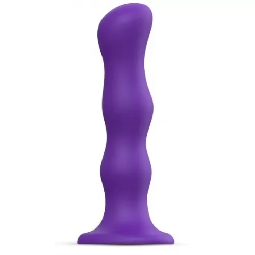 Фиолетовая насадка Strap-On-Me Dildo Geisha Balls size M фиолетовый 