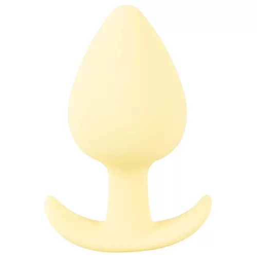 Жёлтая анальная втулка Mini Butt Plug - 6 см желтый 