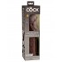 Коричневый фаллоимитатор-реалистик 11  Silicone Dual Density Cock - 29,5 см коричневый 