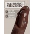 Коричневый фаллоимитатор-реалистик 11  Silicone Dual Density Cock - 29,5 см коричневый 