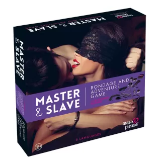 БДСМ-набор Master&Slave Bondage And Adventure Game фиолетовый с черным 