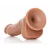 Телесный фаллоимитатор Curved Realistic Dildo Balls Suction Cup 7 - 17 см телесный 