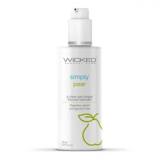 Гель-лубрикант на водной основе с ароматом груши Wicked Simply Pear - 70 мл  