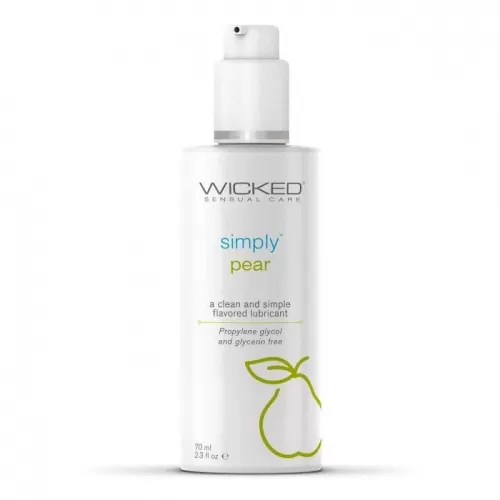 Гель-лубрикант на водной основе с ароматом груши Wicked Simply Pear - 70 мл  