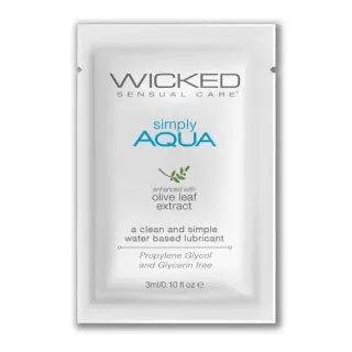 Легкий лубрикант на водной основе Wicked Simply AQUA - 3 мл  