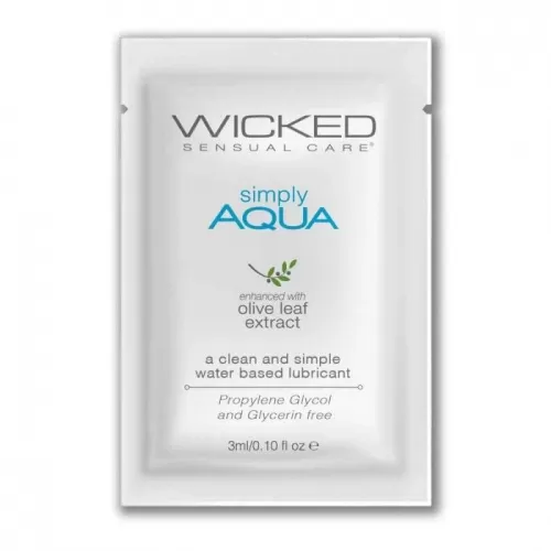 Легкий лубрикант на водной основе Wicked Simply AQUA - 3 мл  