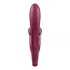Бордовый вибратор-кролик Touch me - 21,2 см бордовый 