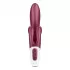Бордовый вибратор-кролик Touch me - 21,2 см бордовый 