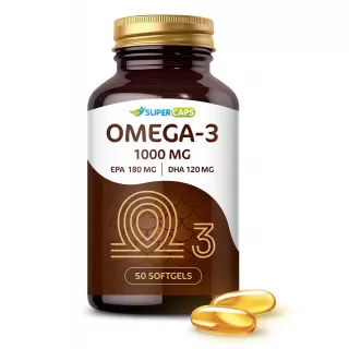 Пищевая добавка SuperCaps OMEGA-3 - 50 капсул (1000 мг  