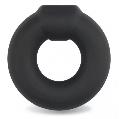 Черное эрекционное кольцо Ultra Soft Platinum Cure Silicone Cockring черный 