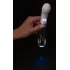 Двусторонний вибратор G-Spot LED - 18 см белый 