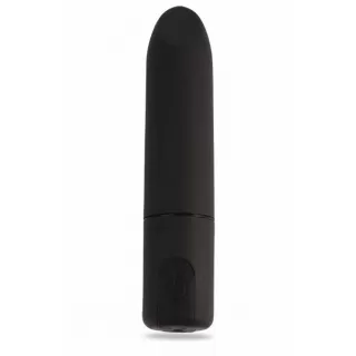 Черный перезаряжаемый вибратор-пуля Clit Fun Vibrator - 8,7 см черный 