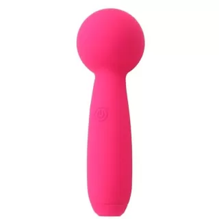 Розовый перезаряжаемый вибратор-wand Pleasure Wand розовый 