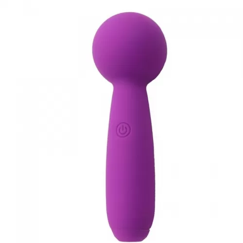 Фиолетовый перезаряжаемый вибратор-wand Pleasure Wand фиолетовый 