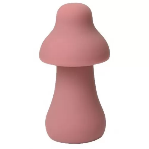 Розовый перезаряжаемый клиторальный стимулятор-грибочек Protruding Mushroom розовый 