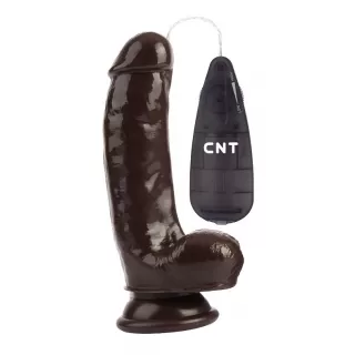 Коричневый вибратор-реалистик 6.9 Stud Realistic Dildo - 17,5 см коричневый 