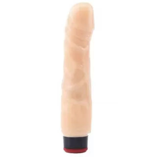 Телесный вибратор-реалистик 8 Vibrating Dildo - 21 см телесный 