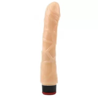 Телесный вибратор 9 Vibrating Dildo NO.2 - 22 см телесный 