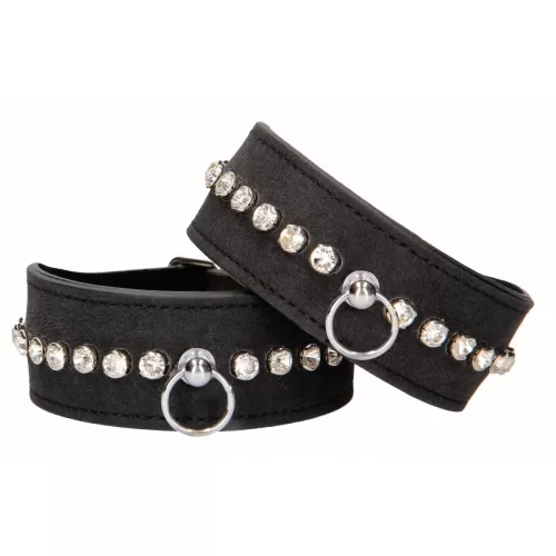 Черные поножи Diamond Studded Ankle Cuffs черный 