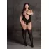 Эффектный боди-комбинезон Elara VII Bodystocking with Open Cups черный XL-XXL-XXXL