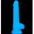 Светящийся в темноте фаллоимитатор 7 Inch Lumino Play Silicone Dildo - 18 см белый 