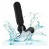 Черный анальный вибростимулятор Rechargeable Large Anal-T - 15 см черный 