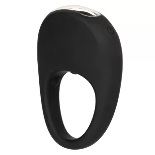 Черное эрекционное виброкольцо Silicone Rechargeable Pleasure Ring черный 