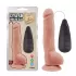 Телесный вибратор с мошонкой на присоске Extra Fun Vibrating Dildo - 23,5 см телесный 