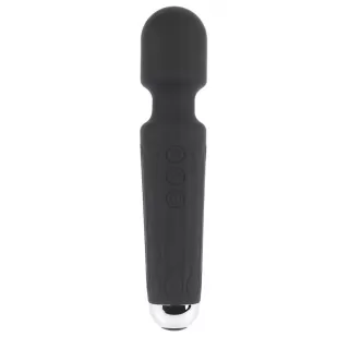 Черный жезловый вибратор Wacko Touch Massager - 20,3 см черный 