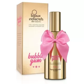 Гель с ароматом жвачки Bubblegum 2-in-1 Scented Silicone Massage And Intimate Gel - 100 мл  