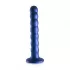Синий фаллоимитатор Beaded G-Spot - 17 см синий 