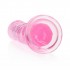 Розовый фаллоимитатор Crystal Clear на присоске - 22 см розовый 