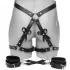 Черная сбруя Bondage Harness на бедра с бантиками - размер M-L черный M-L