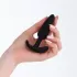 Черная силиконовая анальная пробка Soft-touch - 10 см черный 