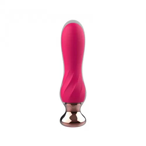 Розовый мини-вибратор Mini Vibrator с пультом ДУ - 12,5 см розовый 