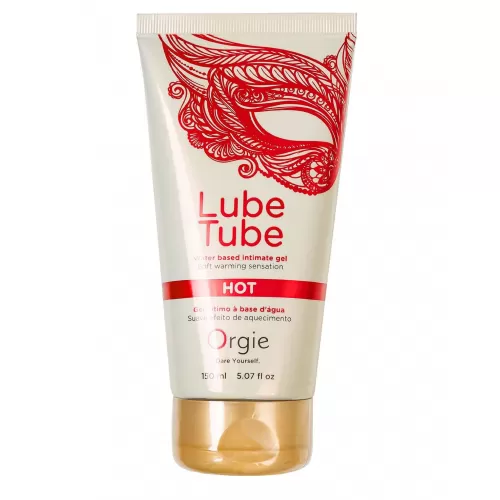 Интимный гель на водной основе Lube Tube Hot с разогревающим эффектом - 150 мл  