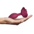 Сливовая анальная пробка с ограничителем-розой Open Rose Size M Butt Plug сливовый 