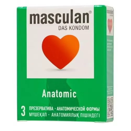 Презервативы анатомической формы Masculan Anatomic - 3 шт  