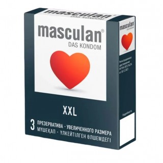 Презервативы увеличенного размера Masculan XXL - 3 шт  